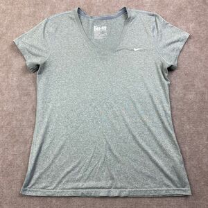Nike Shirt Womens Large Gray Casual Outdoors Dri-Fit Comfort Dry Legend Ladies
